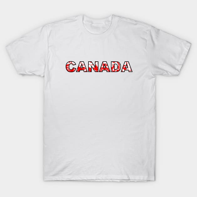 RED And White Canada Day T-Shirt by SartorisArt1